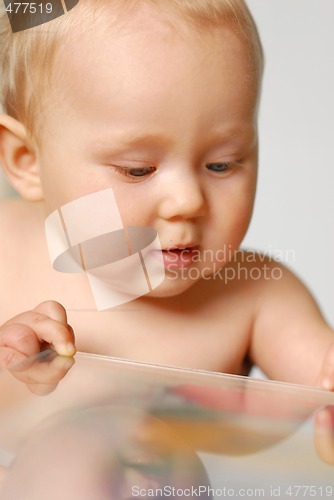 Image of Baby with book