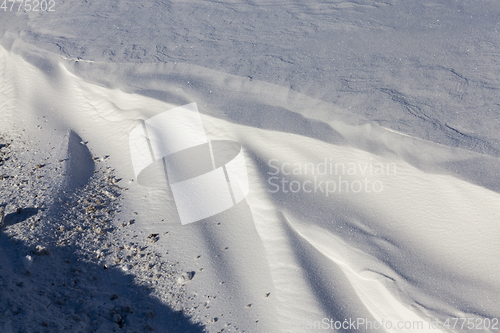 Image of Snow near the road