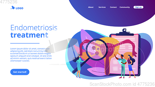 Image of Endometriosis concept landing page.