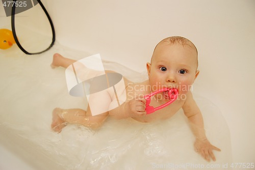 Image of Baby in bath