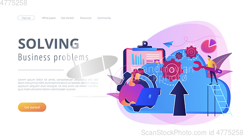 Image of Cloud engineeringconcept landing page.