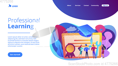 Image of Vocational education concept landing page.