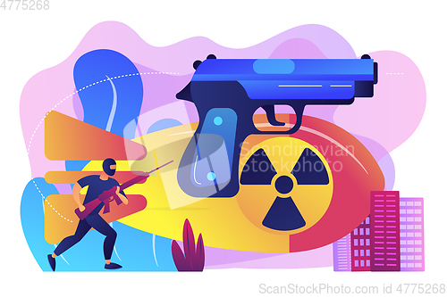 Image of International terrorism concept vector illustration.