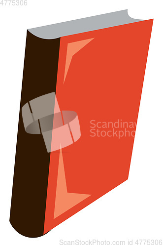Image of Red book vector or color illustration