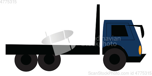Image of Kamaz a Russian made commercial truck to carry goods vector colo