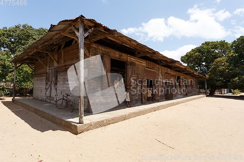 Image of old rural malagasy school, Madagascar