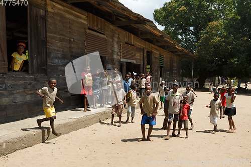 Image of Malagasy school children in classroom, Madagascar