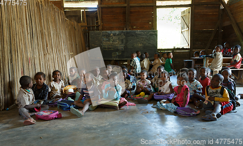 Image of Malagasy school children in classroom, Madagascar