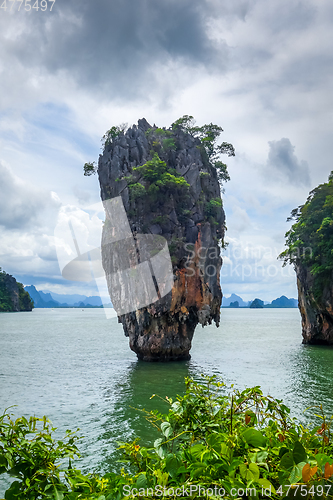 Image of Ko tapu island in Phang Nga Bay, Thailand