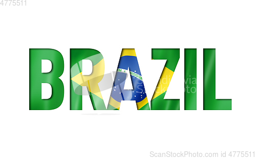 Image of brazilian flag text font