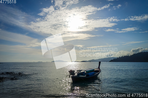 Image of Tropical beach at sunset in Koh Lipe, Thailand