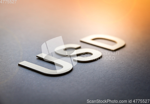 Image of Word USD written with white solid letters