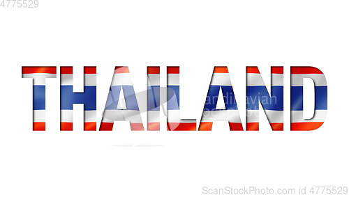Image of thailand flag text font