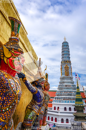 Image of Yaksha statue, Grand Palace, Bangkok, Thailand