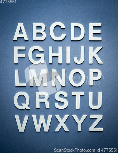 Image of Alphabet made with solid letters