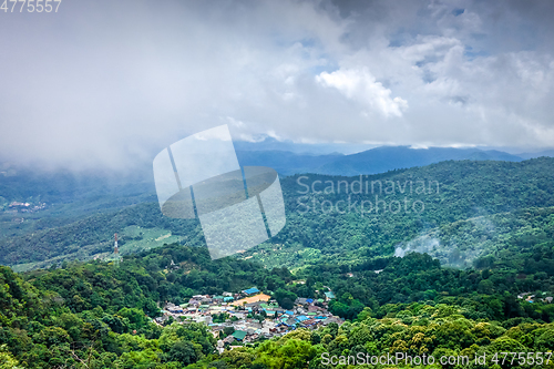 Image of Doi Pui Mong hill tribe village landscape, Chiang Mai, Thailand