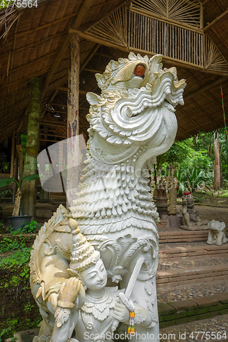 Image of White statue in Wat Palad temple, Chiang Mai, Thailand