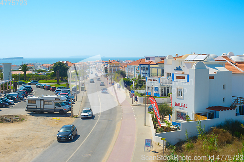 Image of Aerial skyline Baleal road, Portugal