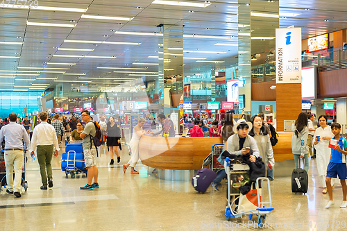 Image of People Changi Airport hall, Singapore