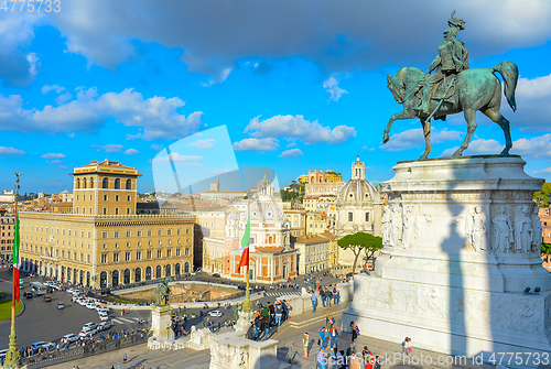 Image of Tourist visit Rome landmark, Italy