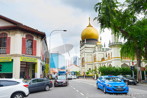 Image of Singapore street Masjid Sultan Mosque