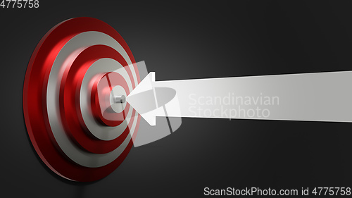 Image of red white target with arrow