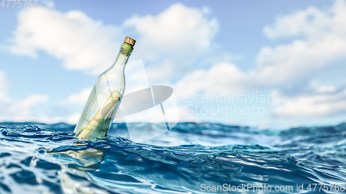 Image of Message in a bottle background