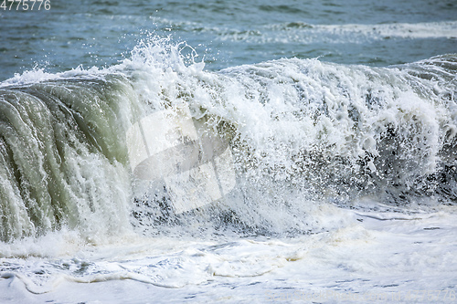 Image of stormy ocean scenery background