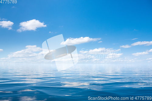 Image of wide ocean waves horizon background