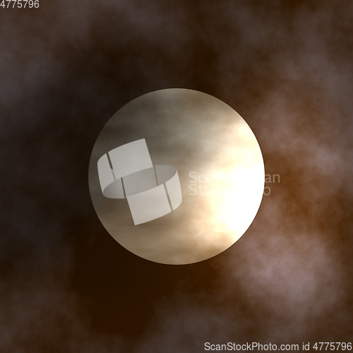 Image of pale moon clouds background 