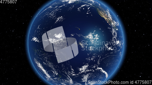 Image of Planet Earth done with NASA textures