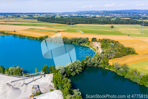 Image of aerial view of Kaiserstuhl area south Germany