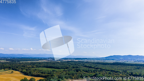 Image of aerial view of Kaiserstuhl area south Germany