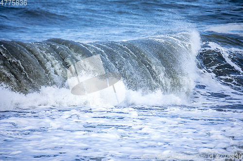 Image of stormy ocean scenery background