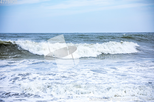 Image of stormy ocean scenery background