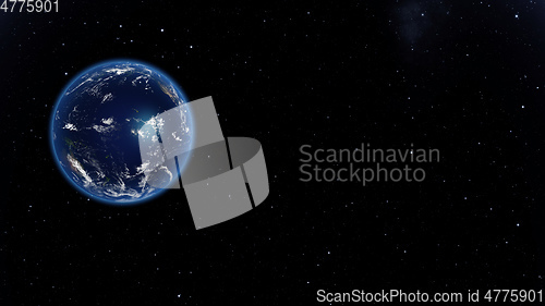 Image of Planet Earth done with NASA textures