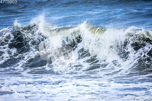 Image of stormy ocean scenery background