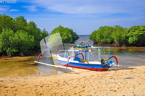 Image of Mangrove beach, Nusa Lembongan island, Bali, Indonesia