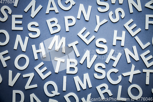 Image of Mixed letters pile top view photo