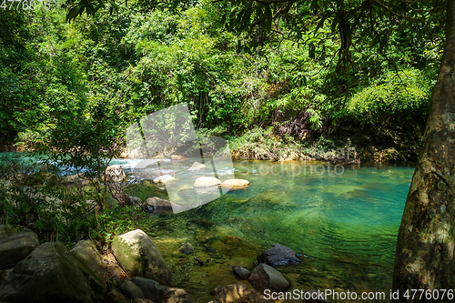 Image of River in jungle rainforest, Khao Sok, Thailand