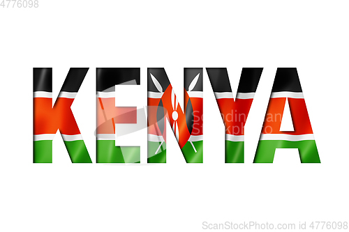 Image of kenyan flag text font