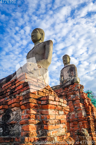 Image of Buddha in Wat Chaiwatthanaram temple, Ayutthaya, Thailand