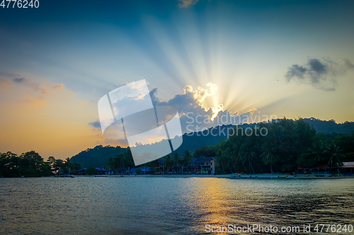 Image of Sunset on Perhentian Islands, Terengganu, Malaysia