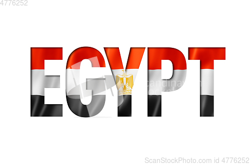 Image of egyptian flag text font