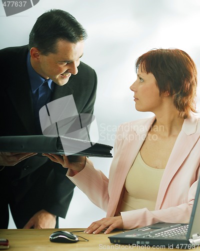 Image of In an office