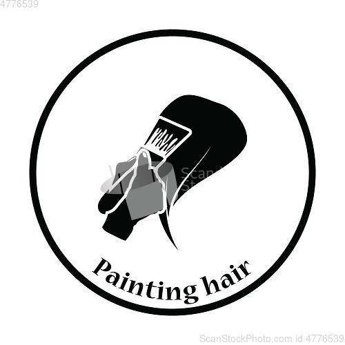 Image of Painting hair icon