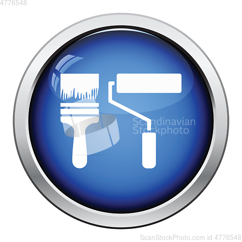 Image of Icon of construction paint brushes