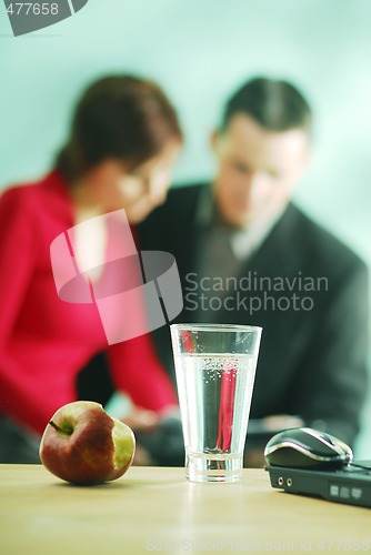 Image of In an office