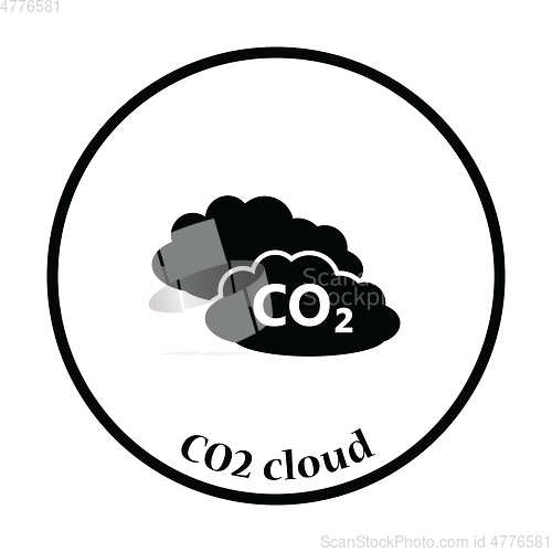 Image of CO2 cloud icon