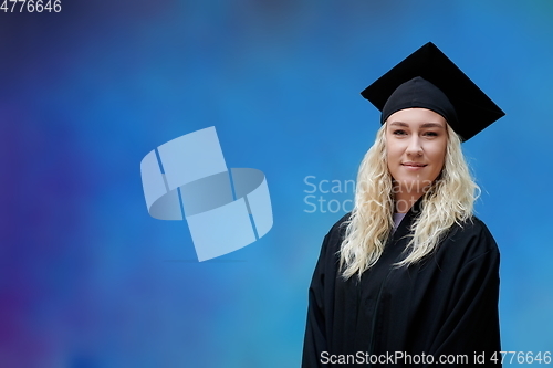 Image of portrait of the student on graduation day